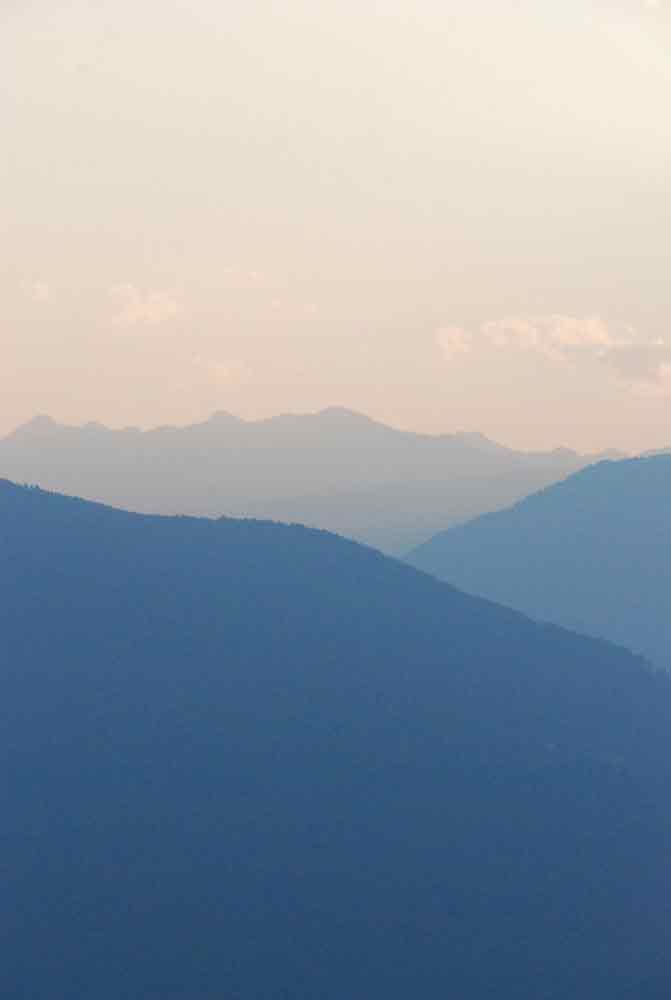 Berge morgens in Südtirol
