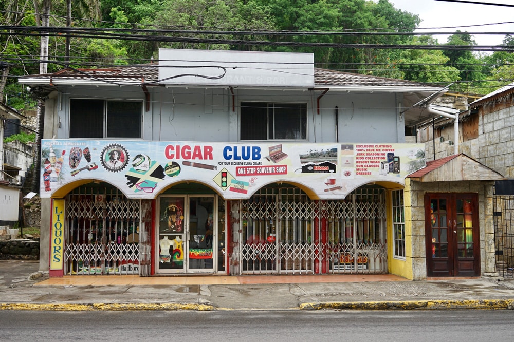 Rundreise durch Jamaika geschlossener Shop Montega Bay