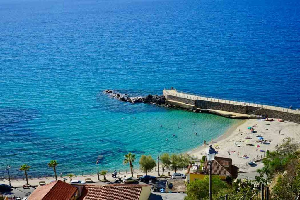 Stadtstrand Pizzo Kalabrien