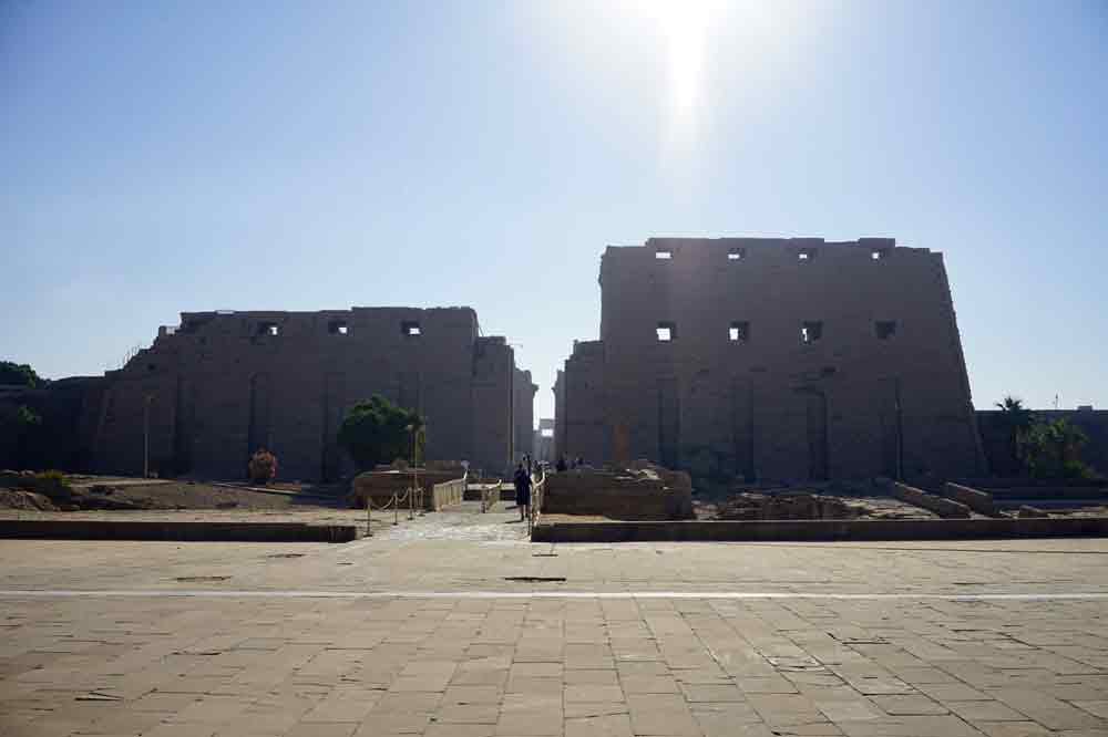 Karnak Tempel im November nach Ägypten