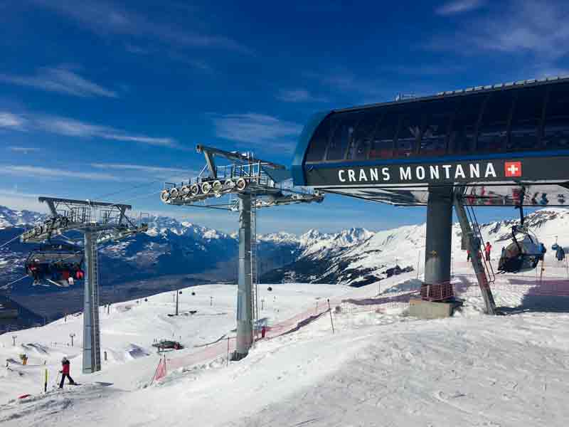 Skifahren lernen in drei Tagen skigebiet Crans Montana