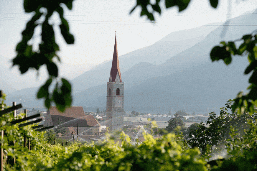 Kirchturm Lana Südtirol