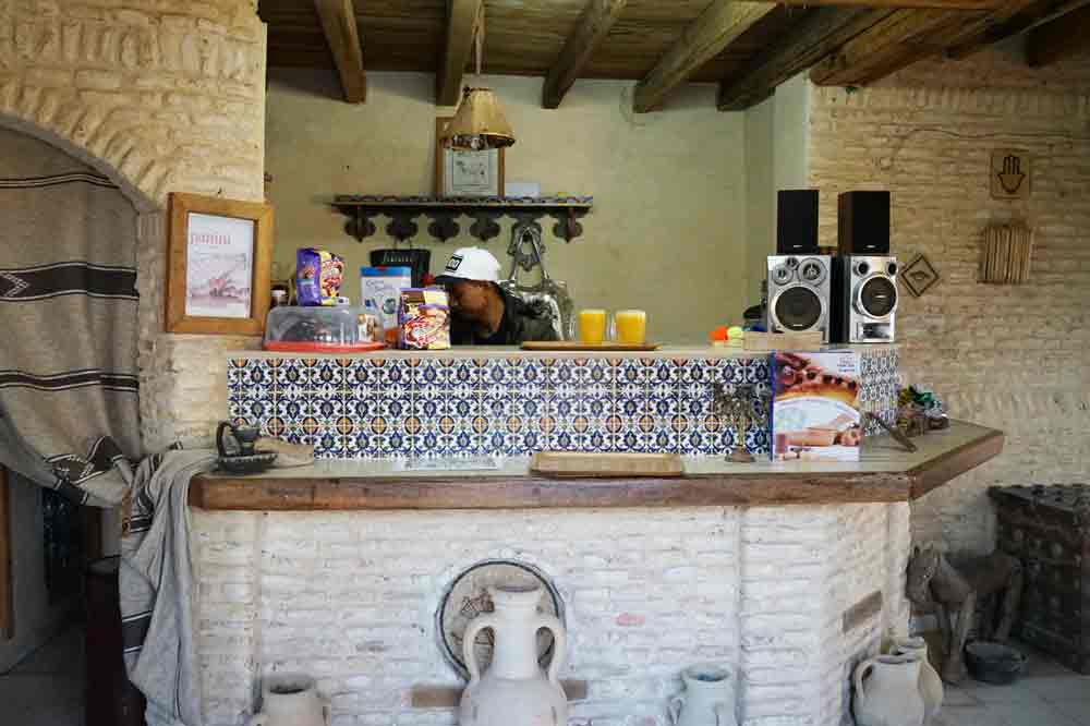 Urlaub in tunesien und ein Tee im Berber Cafe in Tozeur