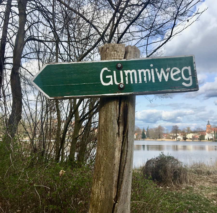 Gummiweg Wanderwege um Buckow