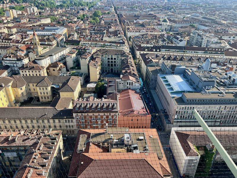 Aussicht vom Turm Filmmuseum Turin