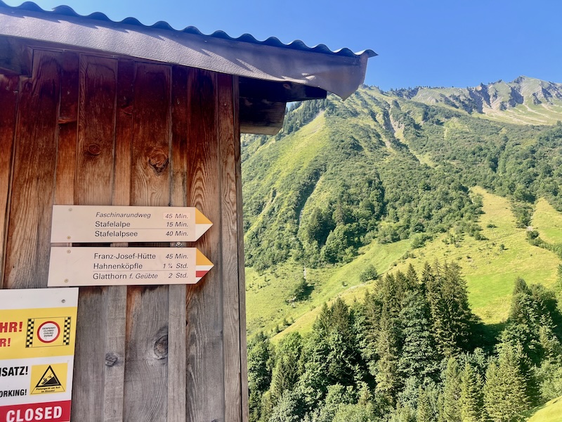 Wandern Grosses Walsertal mit Hund
