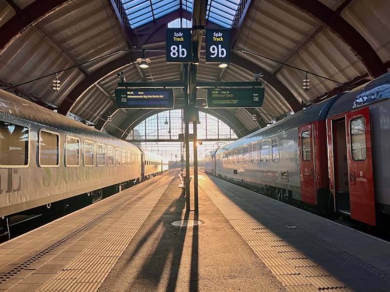 mit dem zug nach schweden
